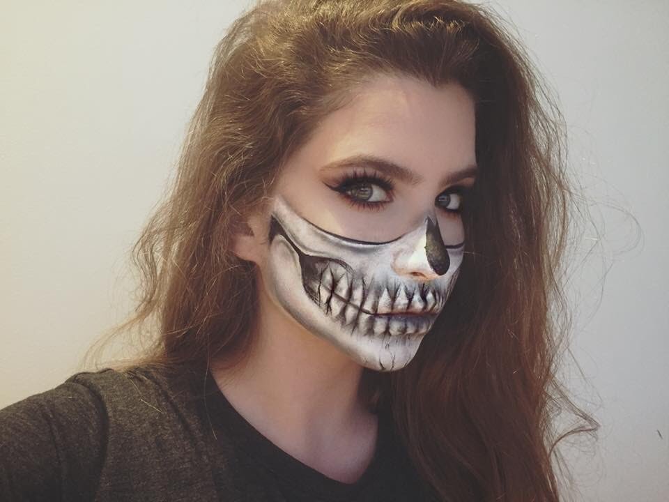 Face Paint Skeleton Mouth Face Paint Skeleton Mouth
