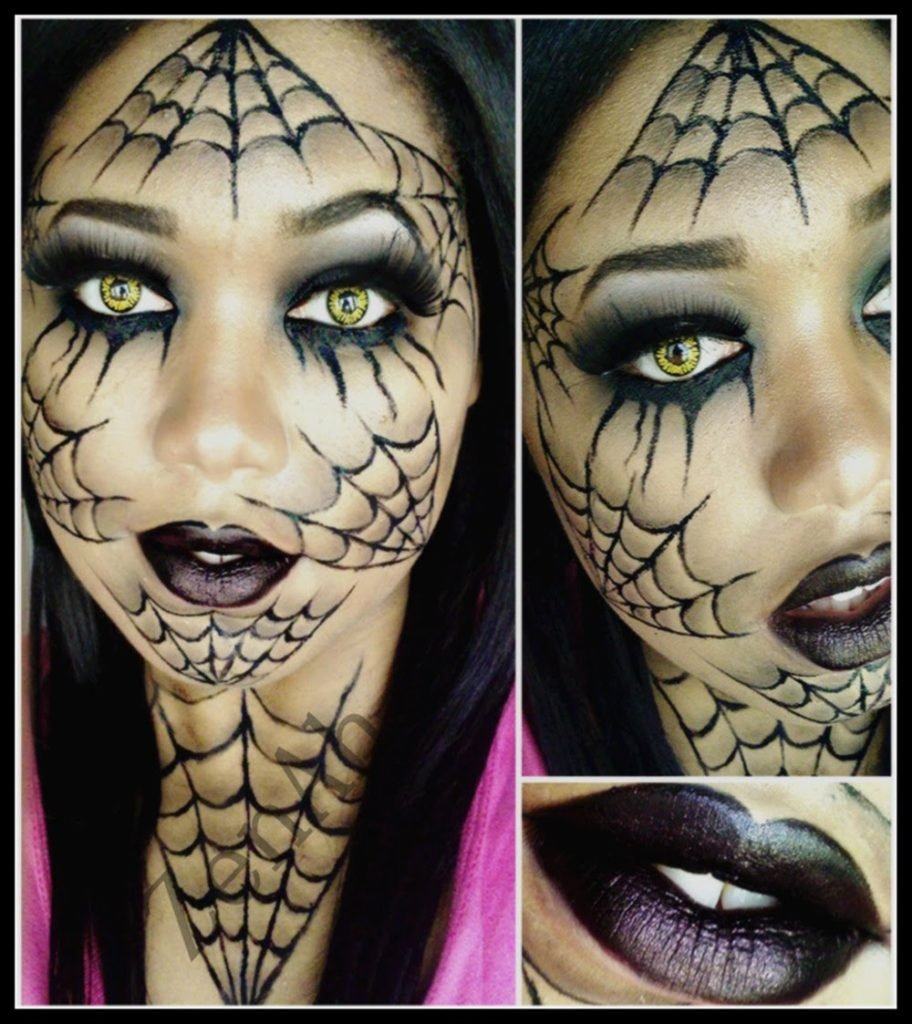 Halloween Spider Web Makeup
 20 Amazing Look Spider Halloween Makeup Ideas