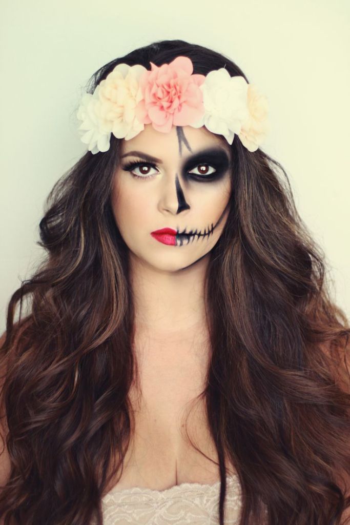 Best 21+ Half Face Halloween Makeup Ideas & Tutorial
