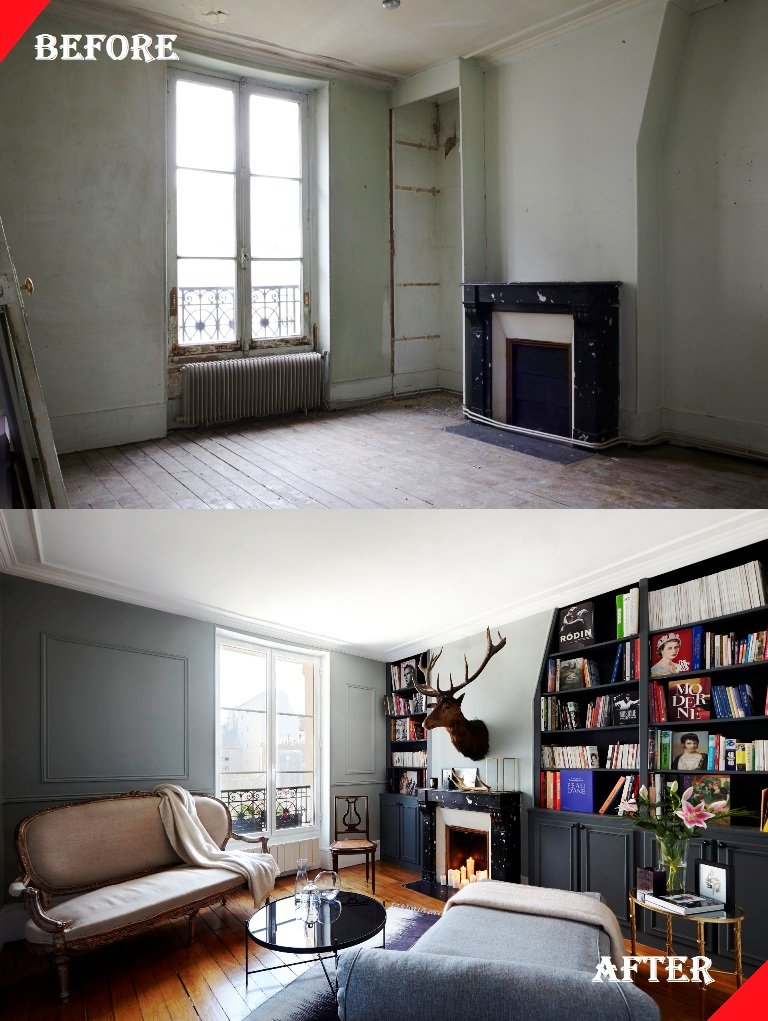 small space parisian apartment renovation by adrien pillay