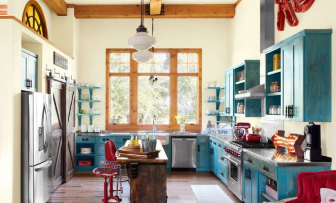 Colorful Vintage Style Kitchen