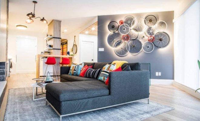 Warm Modern Condo With Tones of Black and White