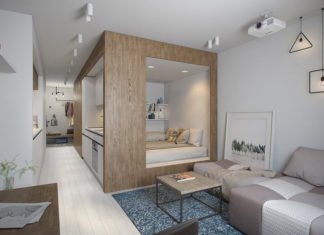 Tiny Apartment With Light Interior Design Under 30 Square Meters