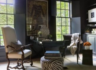 Home Interior: Brilliant Mix of Classic and Modern Home Office Design