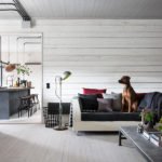 patterned white wall