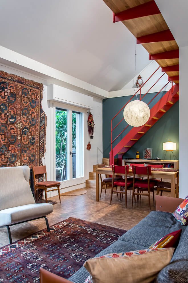 25 Eclectic Living Room Design Ideas You Will Love Ethnic Rug Wall Decor