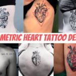 Geometric Heart Tattoo Design
