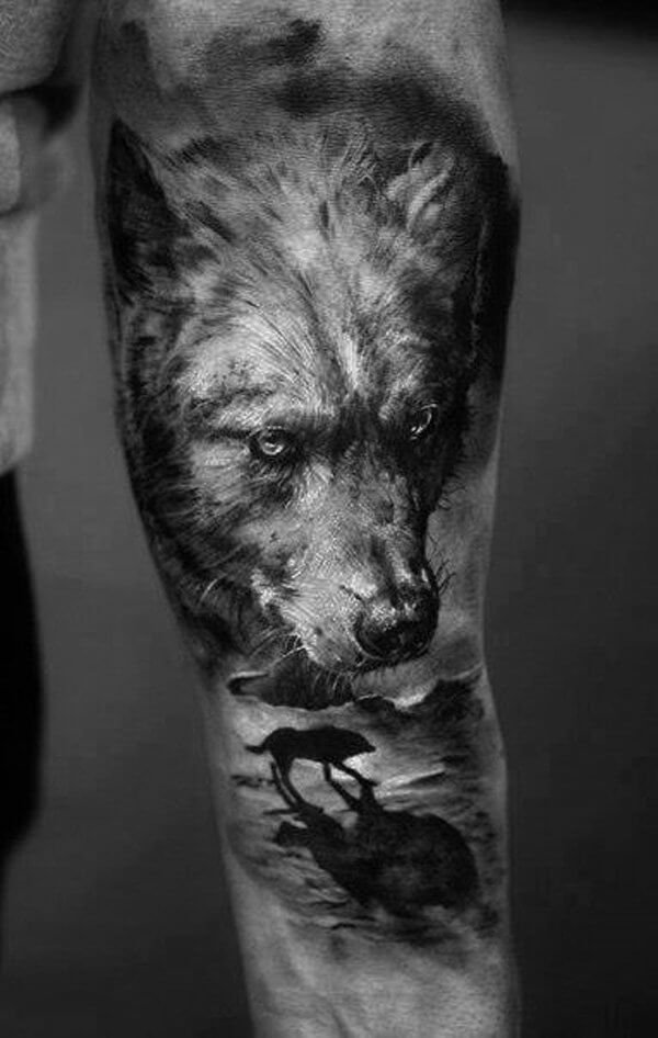 50 Wolf Tattoo Ideas - Because If You Live Among Wolves You Have To Act ...