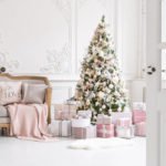 Pink Details Christmas Living Room