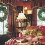 Window Christmas Plaid Decorations