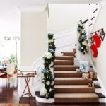 Coastal Christmas Stairs Decoration
