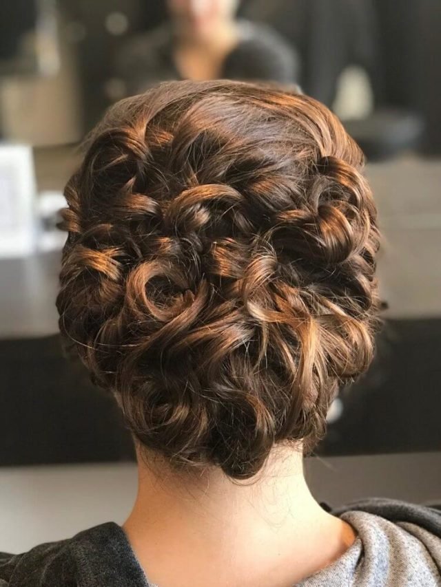 Curly Updo Hairstyles For Mixed Hair 