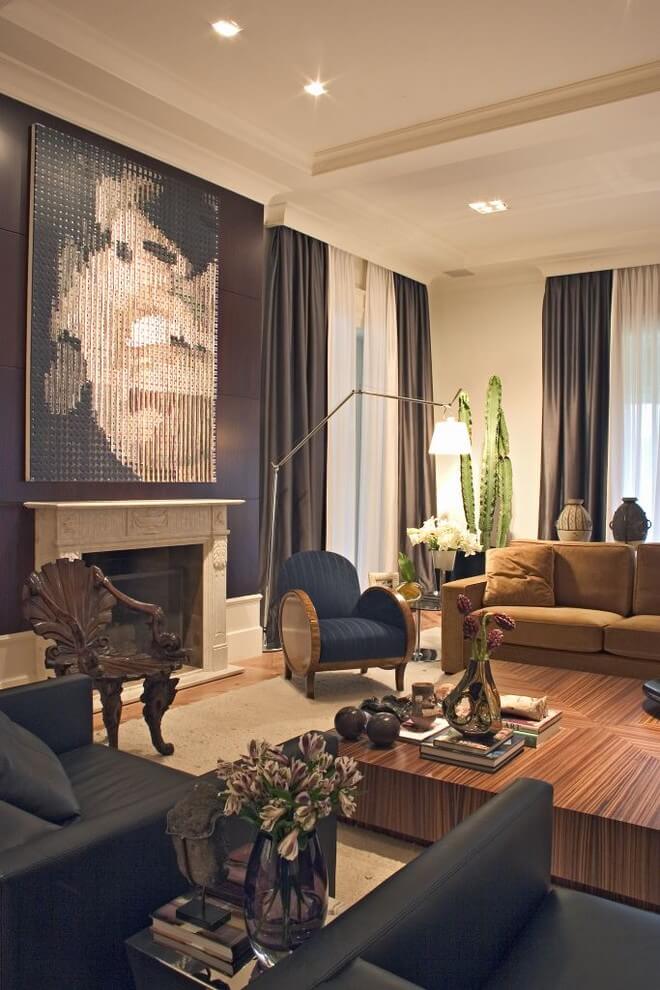 25 Dark  Living Room  Design Ideas  For An Effortlessly 