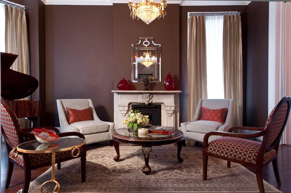 Rich Rust Walls Modern Decor