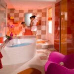 Funky and Cheerful Red Bathroom