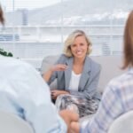 Psychologist speaking to a couple