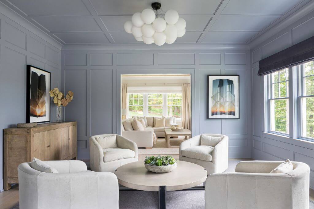Elegant Blue Living Room Design