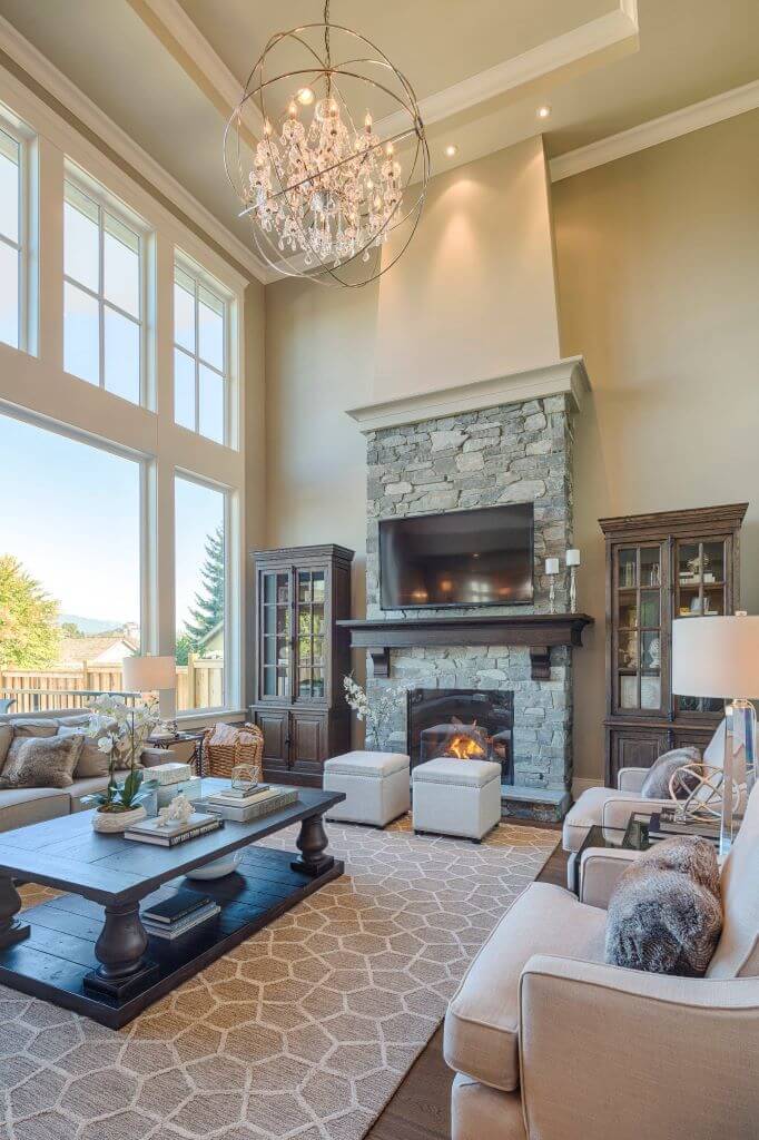 Traditional Living Room In Neutral Colors