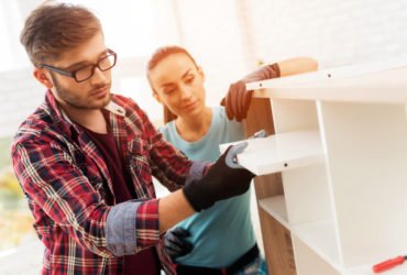 A,Man,And,A,Girl,Add,Up,A,Bookshelf,For