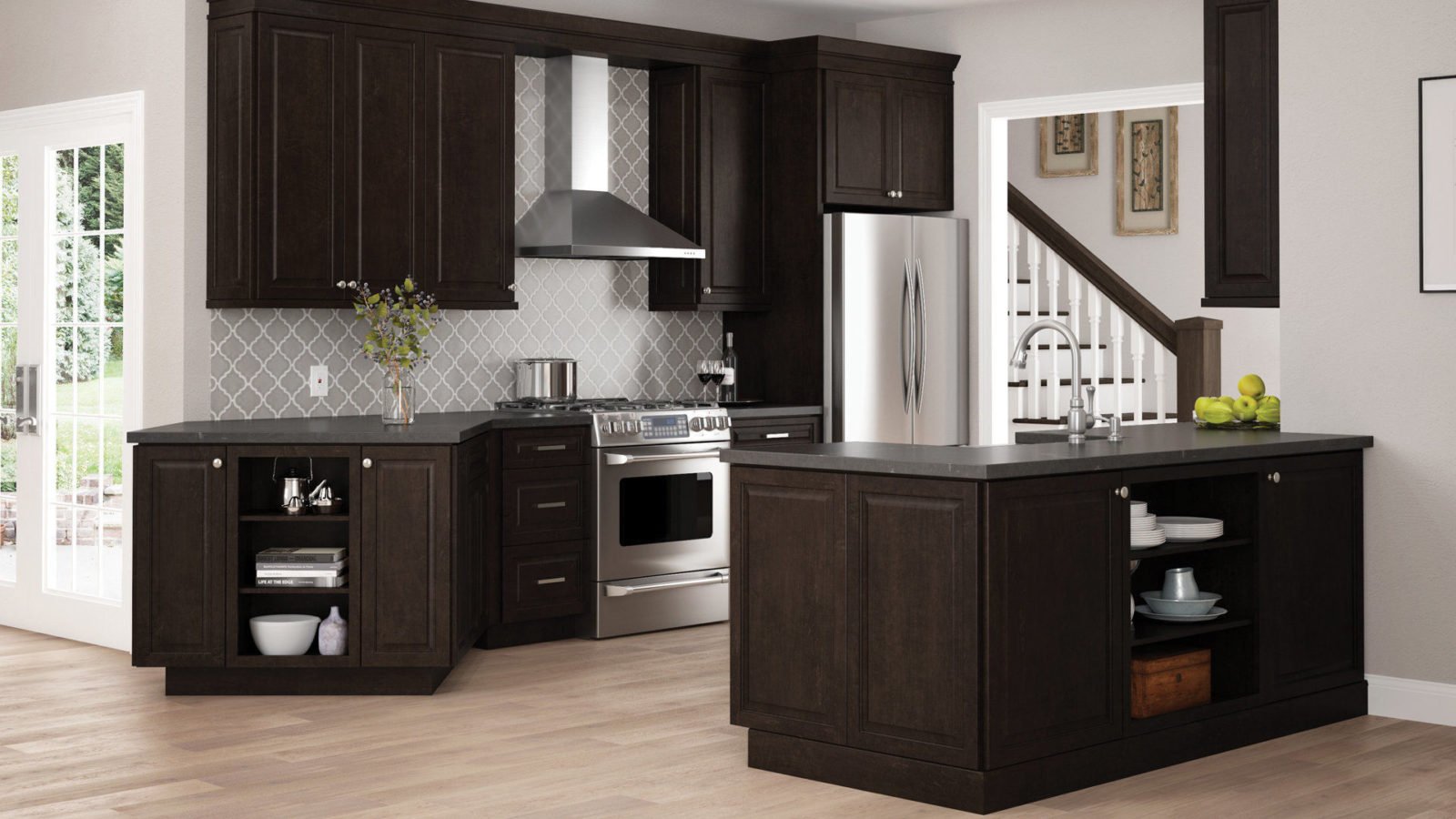 Espresso Kitchen Cabinets