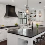 Black and White Kitchen Cabinets 1