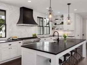 Black and White Kitchen Cabinets 1